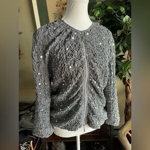 Joseph Ribkoff Sequin Textured Jacket